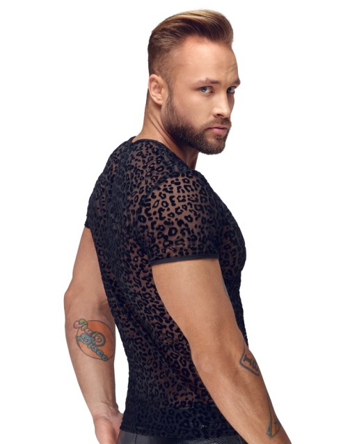 Shirt look leopardato - Noir