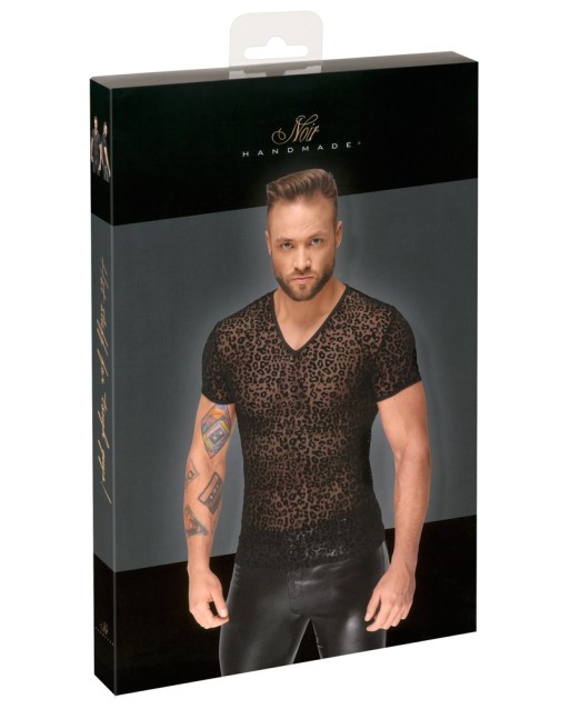 Shirt look leopardato - Noir