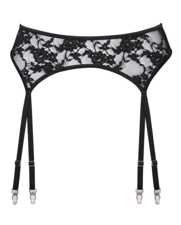 Reggicalze Nero In Pizzo - Cottelli Lingerie