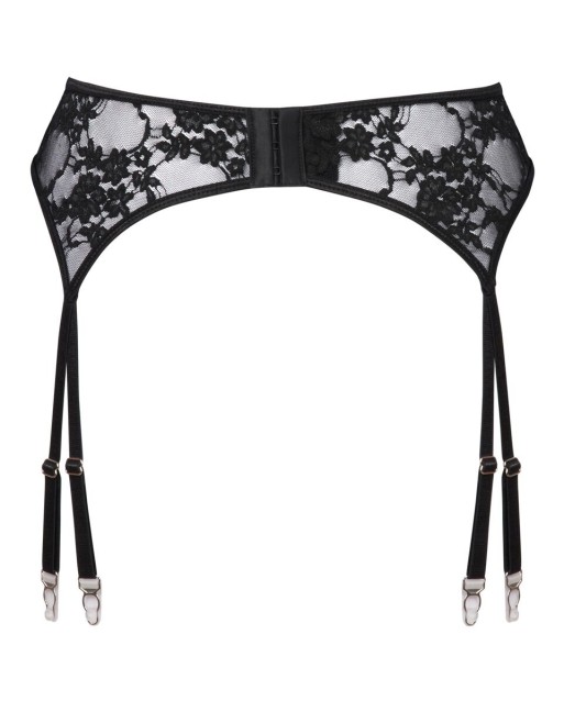 Reggicalze Nero In Pizzo - Cottelli Lingerie