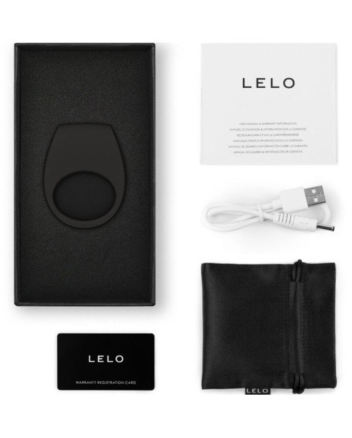 LELO - ANELLO VIBRANTE NERO TOR 3