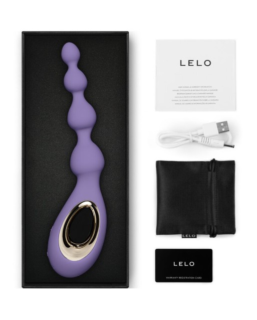 LELO - MASSAGGIATORE ANALE VIOLA CON PERLINE SORAYA