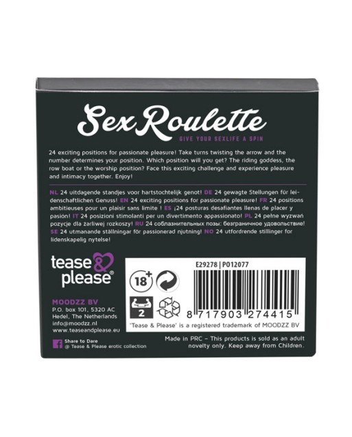 TEASE & PLEASE - SEXY ROULETTE KAMASUTRA