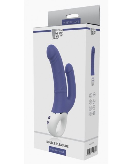 Vibratore Ricaricabile Double Pleasure - Vibes Of Love - Dream Toys